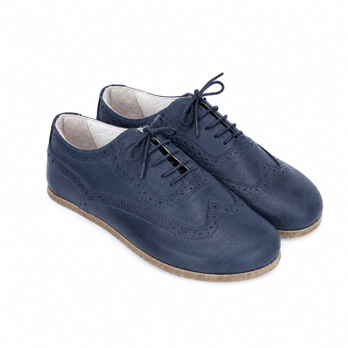 Crazy Barefoot Moccasin Shoes – Classic Sole — Leather Sole – Navy Blue