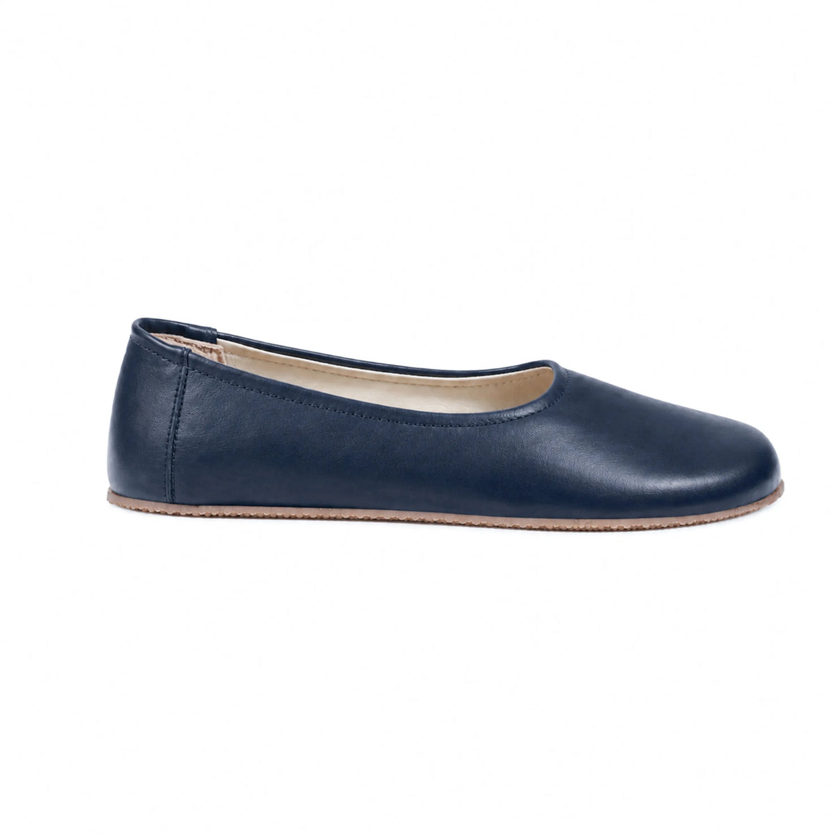 Smooth Barefoot Ballet Shoes – Rubber Sole – Navy Blue