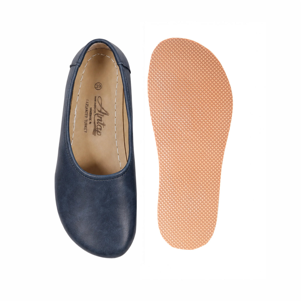 Crazy Barefoot Ballet Shoes – Rubber Sole – Navy Blue