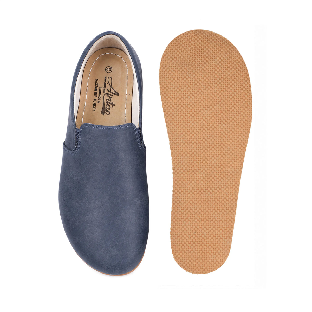 Crazy Barefoot Slip-On Shoes – Rubber Sole – Navy Blue