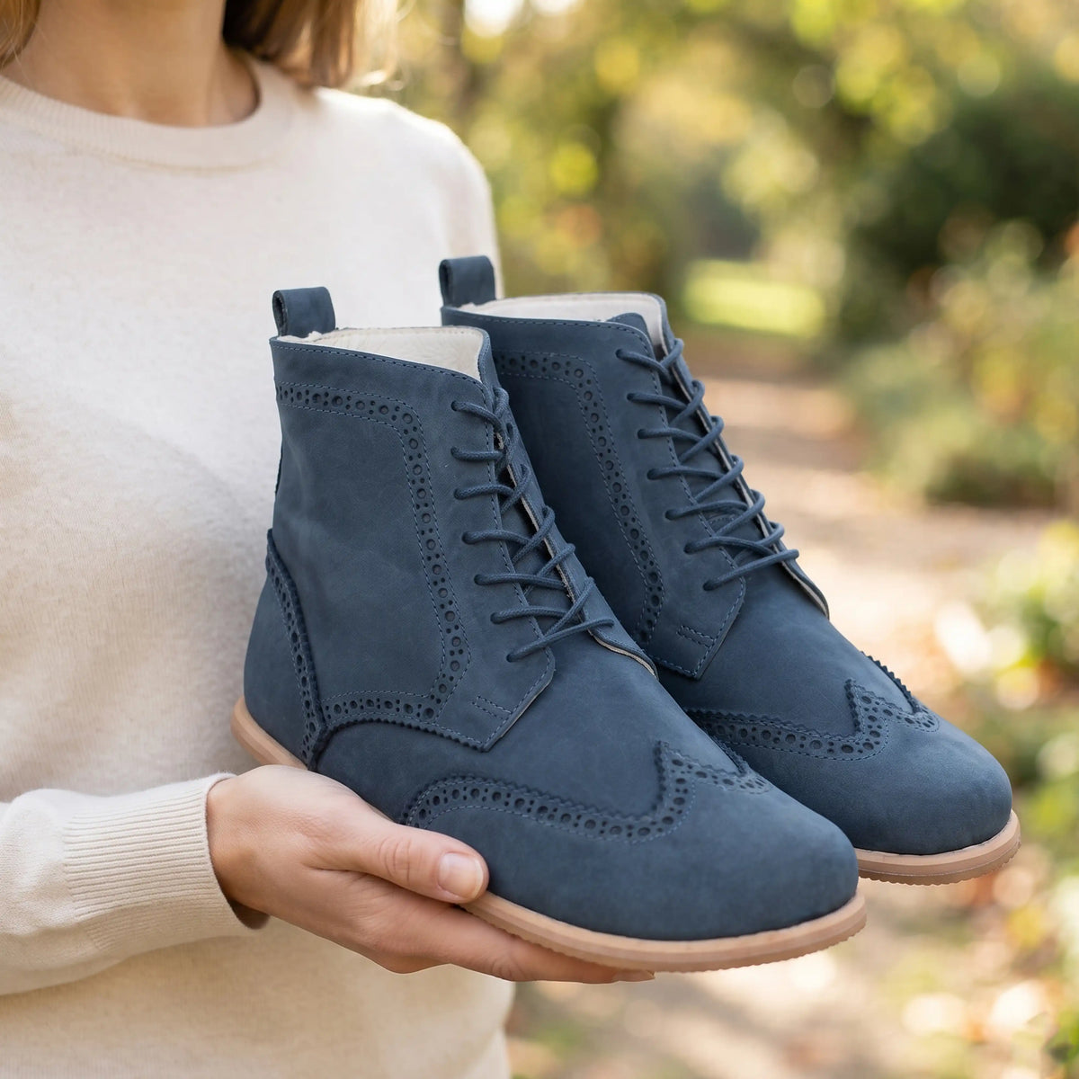 Nubuck Barefoot Moccasin Boots Shoes – Eva Outsole – Jeans