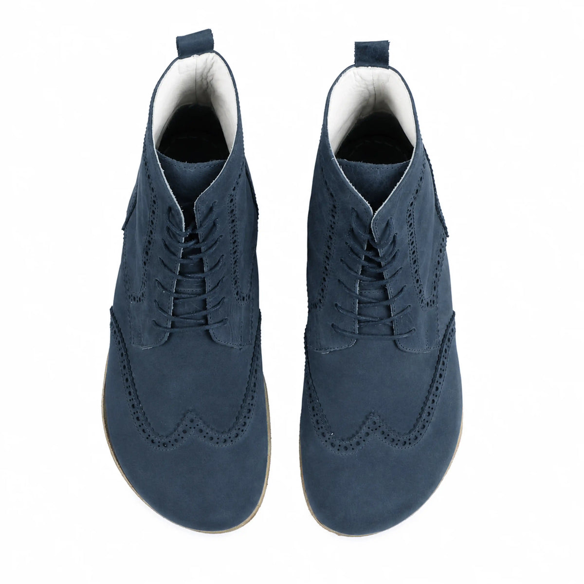 Nubuck Barefoot Moccasin Boots Shoes – Classic Sole — Leather Sole – Jeans