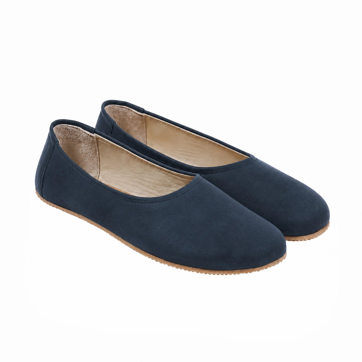 Nubuck Barefoot Ballet Shoes – Rubber Sole – Jeans