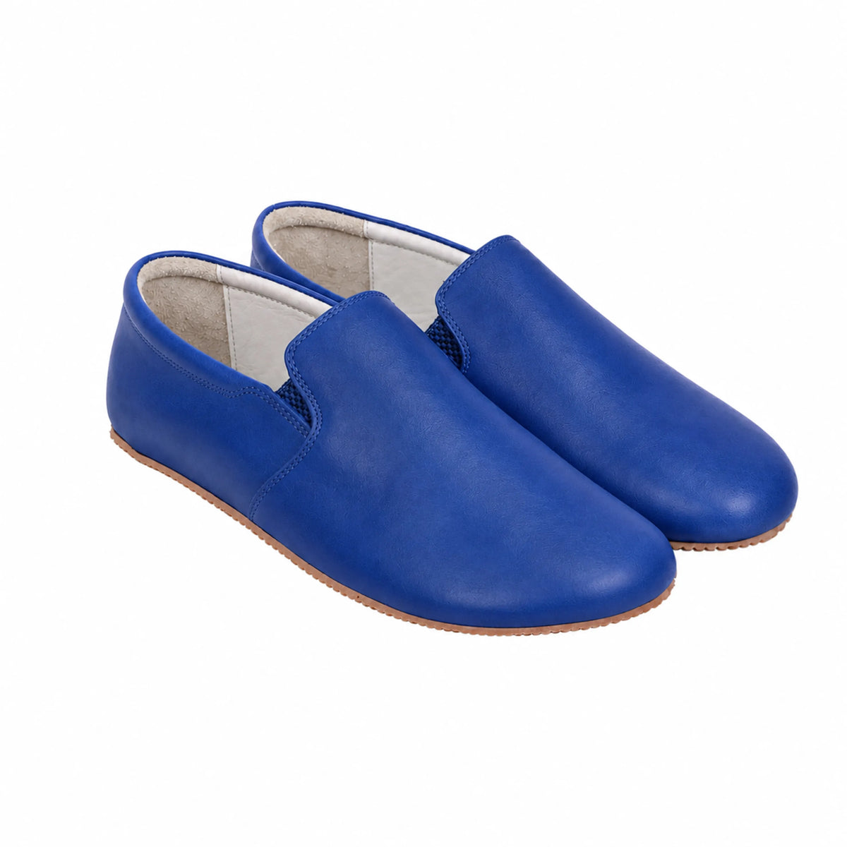 Smooth Barefoot Slip-On Shoes – Rubber Sole – Bright Blue