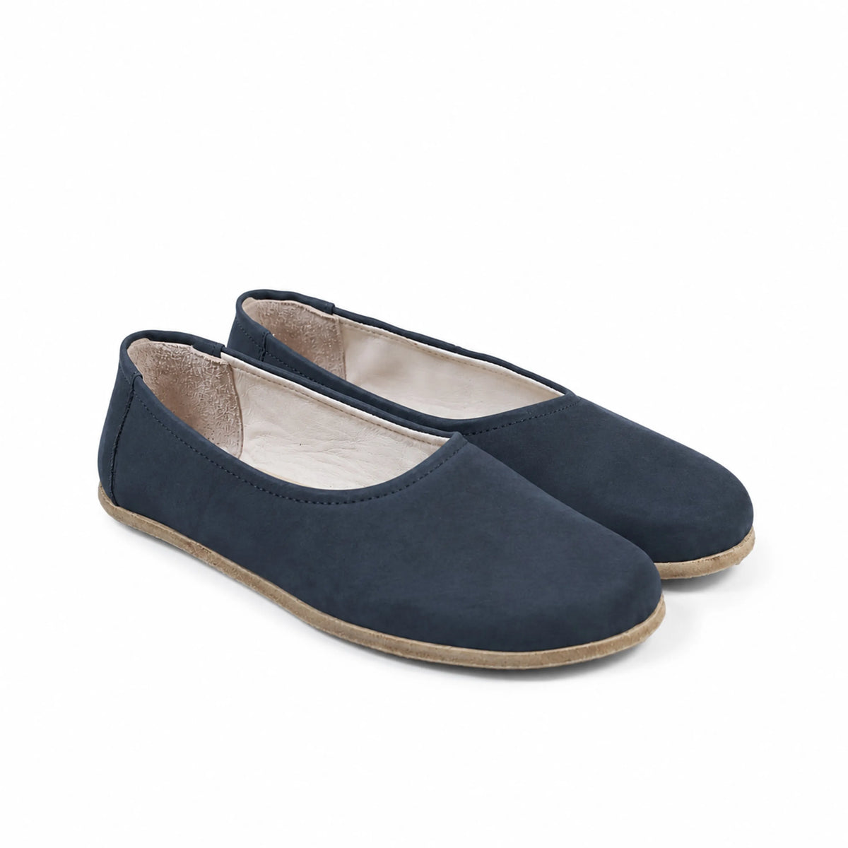 Nubuck Barefoot Ballet Shoes – Classic Sole — Leather Sole – Jeans