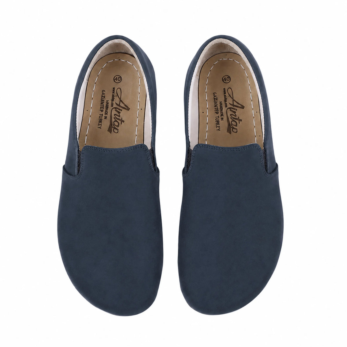 Nubuck Barefoot Slip-On Shoes – Rubber Sole – Jeans