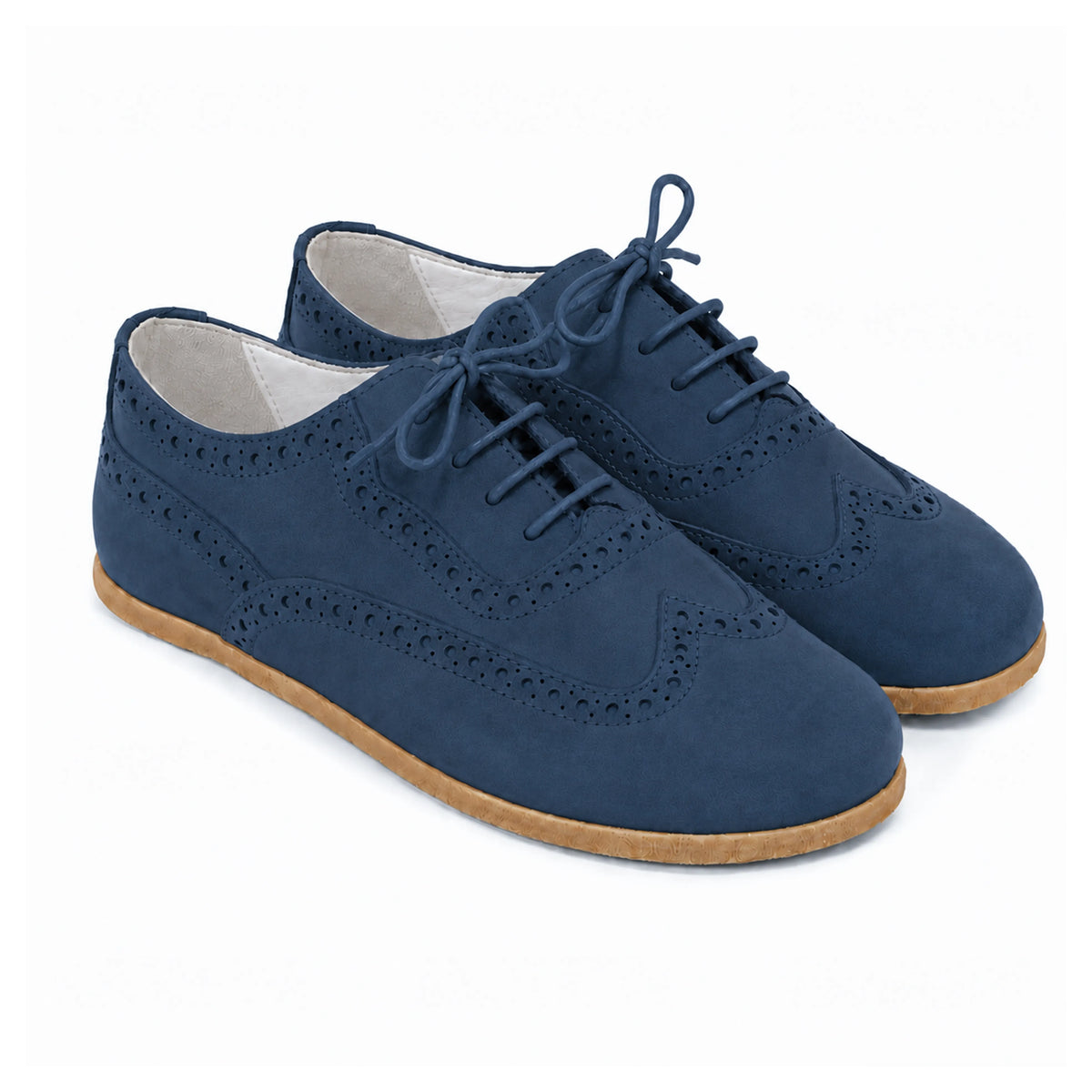 Nubuck Barefoot Moccasin Shoes – Classic Sole — Leather Sole – Jeans