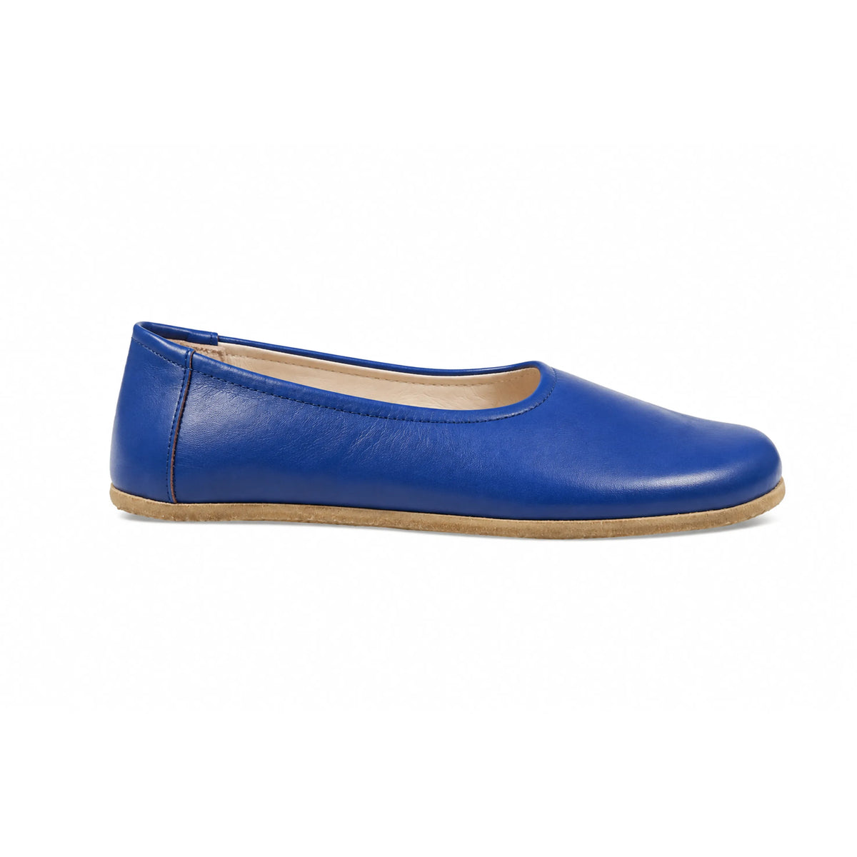 Smooth Barefoot Ballet Shoes – Classic Sole — Leather Sole – Bright Blue