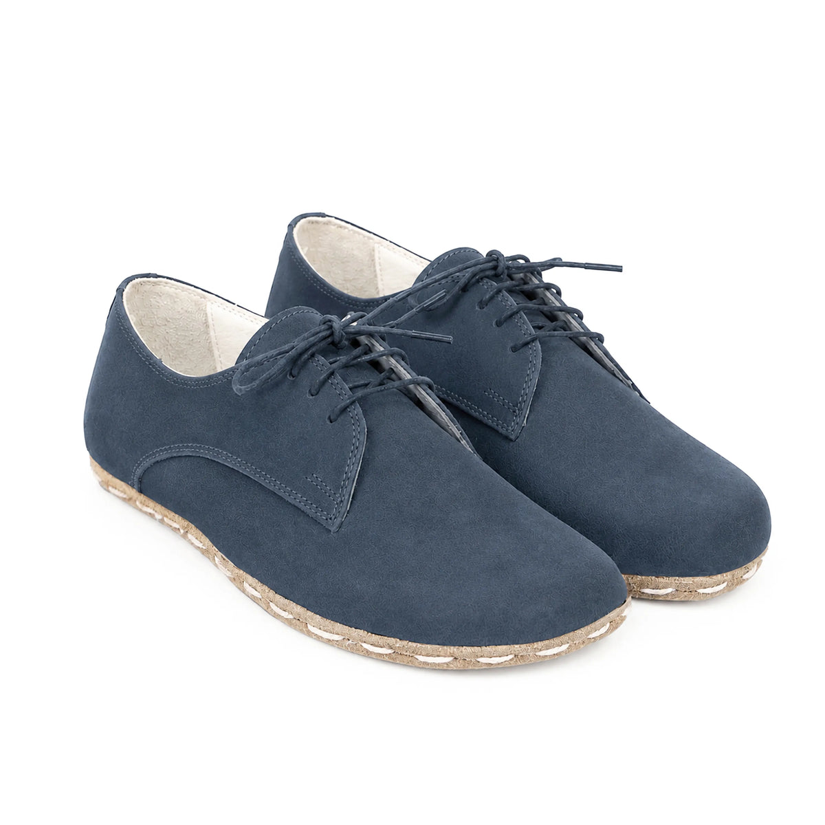 Nubuck Barefoot Oxford Shoes — Leather Sole – Jeans