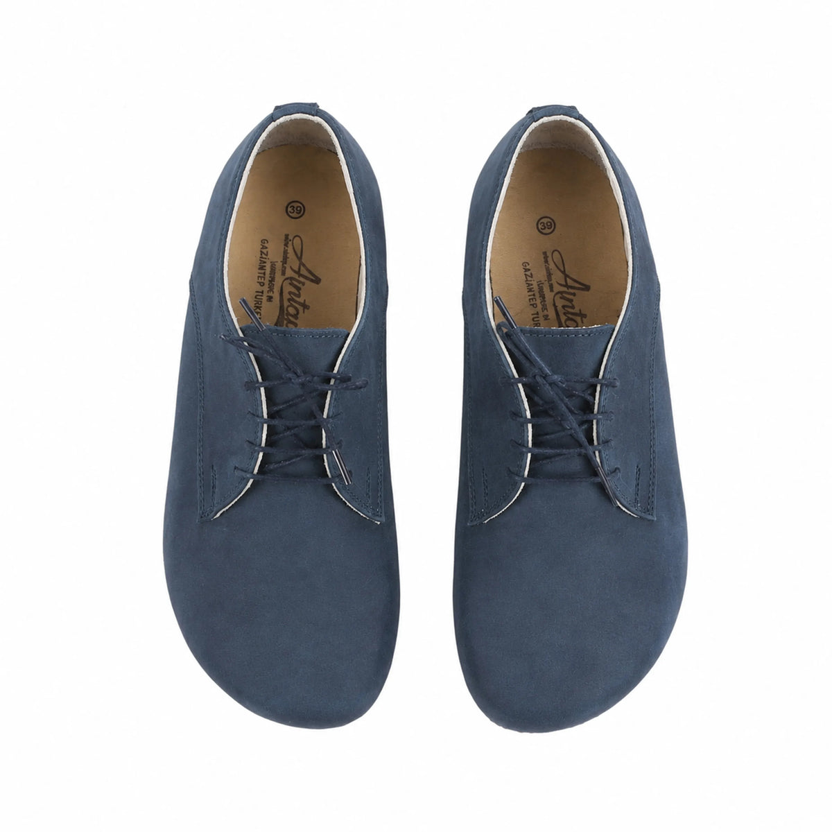 Nubuck Barefoot Oxford Shoes – Rubber Sole – Jeans