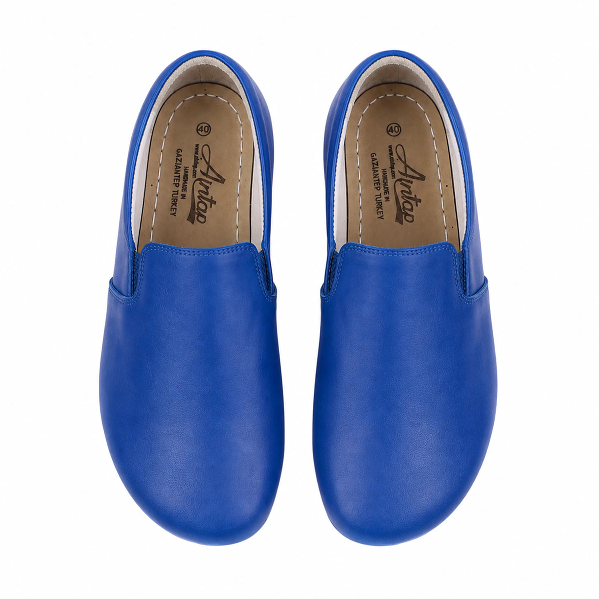 Smooth Barefoot Slip-On Shoes – Rubber Sole – Bright Blue