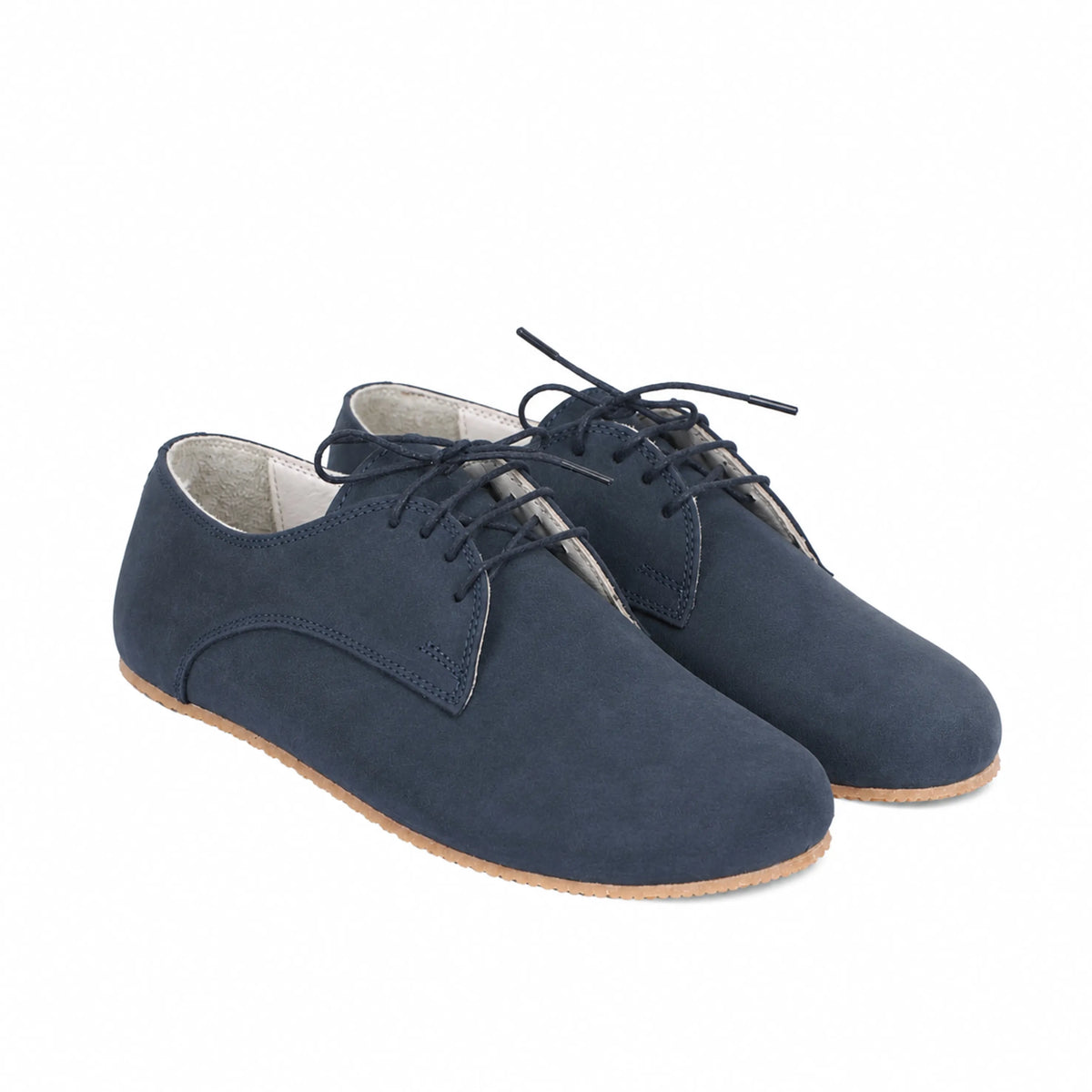 Nubuck Barefoot Oxford Shoes – Rubber Sole – Jeans