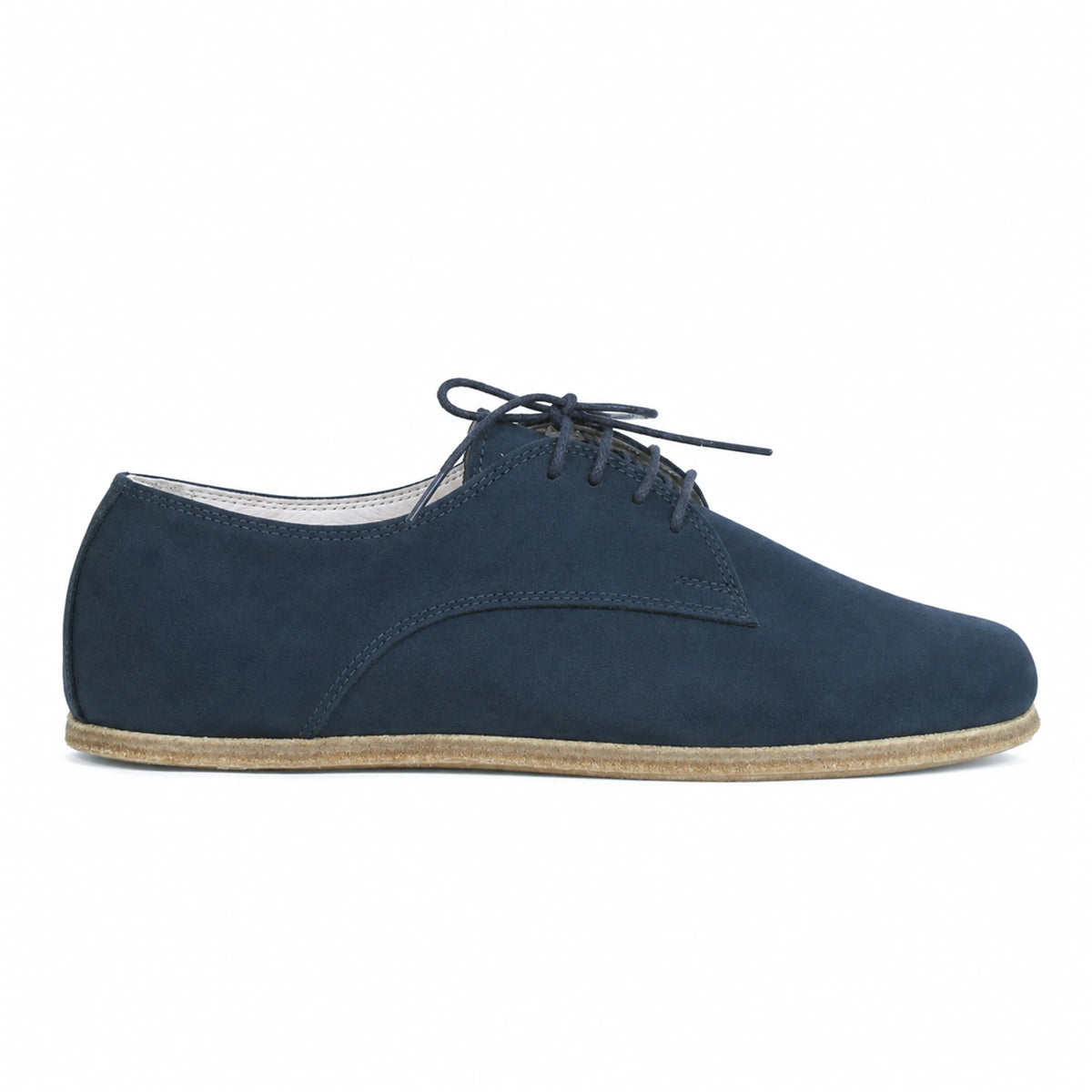 Nubuck Barefoot Oxford Shoes – Classic Sole — Leather Sole – Jeans