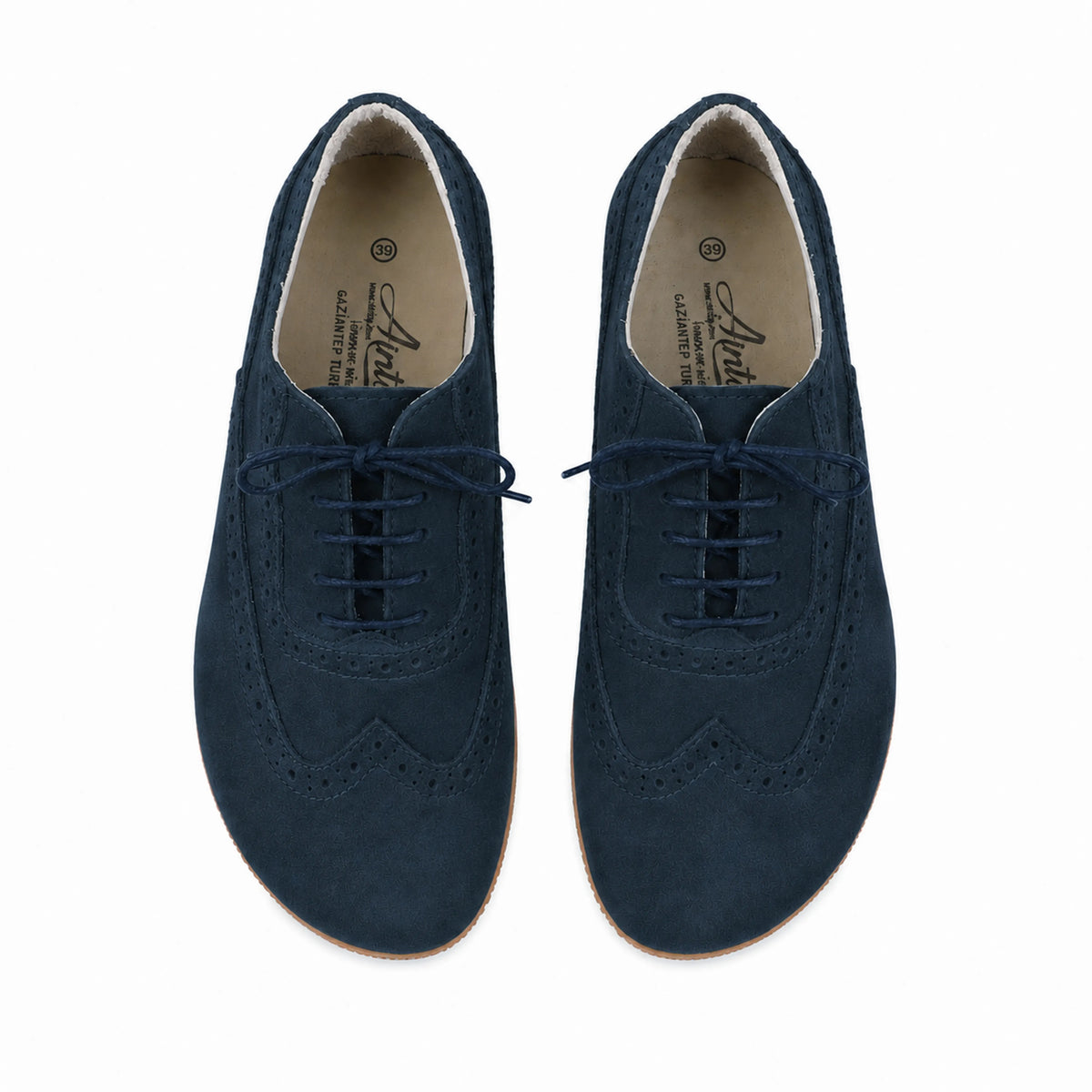 Nubuck Barefoot Moccasin Shoes – Rubber Sole – Jeans