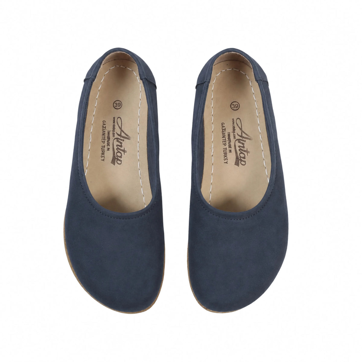 Nubuck Barefoot Ballet Shoes – Classic Sole — Leather Sole – Jeans