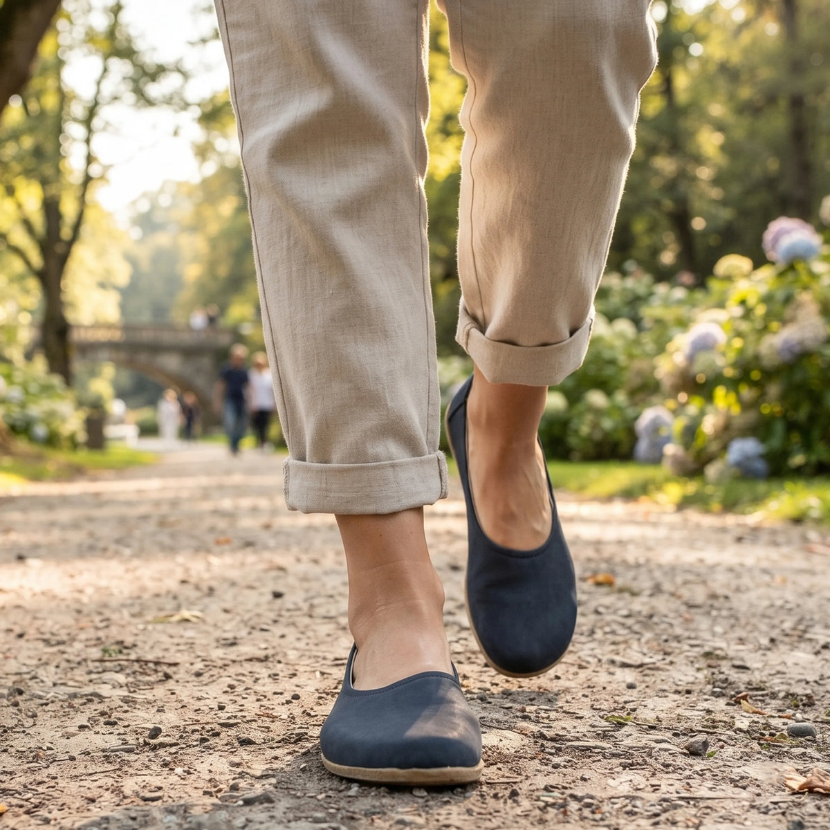 Nubuck Barefoot Ballet Shoes – Classic Sole — Leather Sole – Jeans