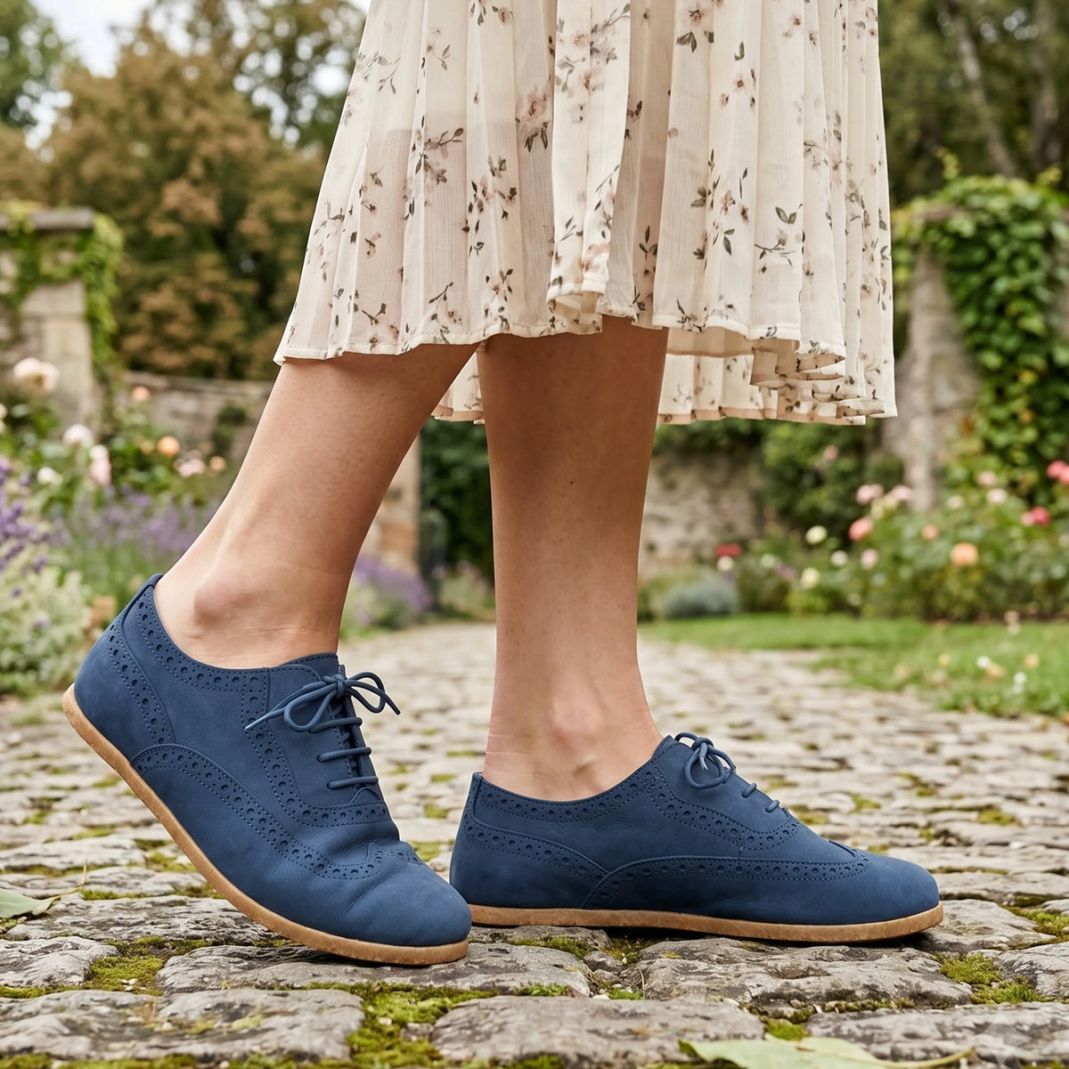 Nubuck Barefoot Moccasin Shoes – Classic Sole — Leather Sole – Jeans