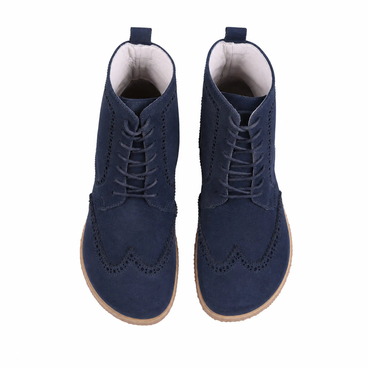 Suede Barefoot Moccasin Boots Shoes – Eva Outsole – Navy Blue
