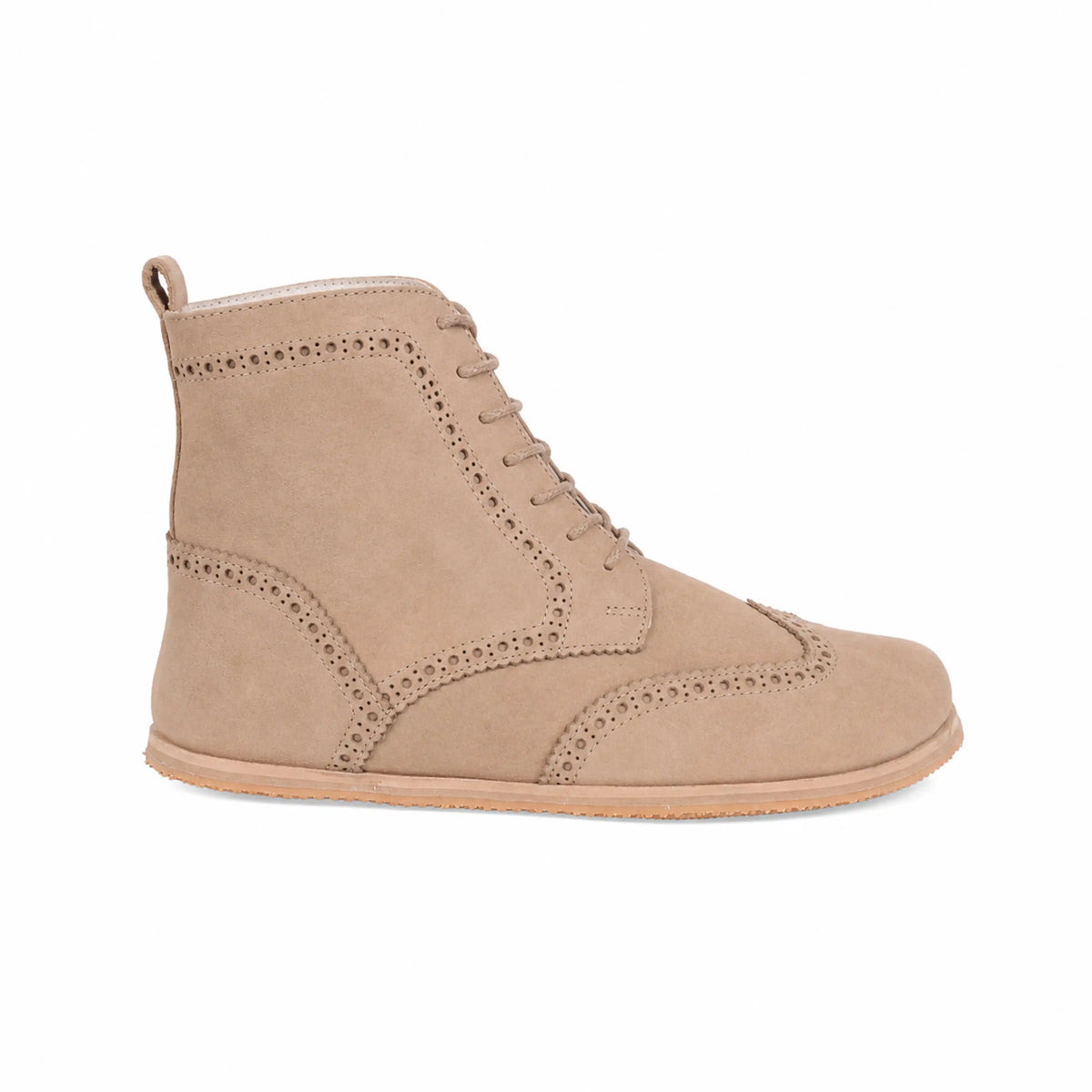 Nubuck Barefoot Moccasin Boots Shoes – Eva Outsole – Cream