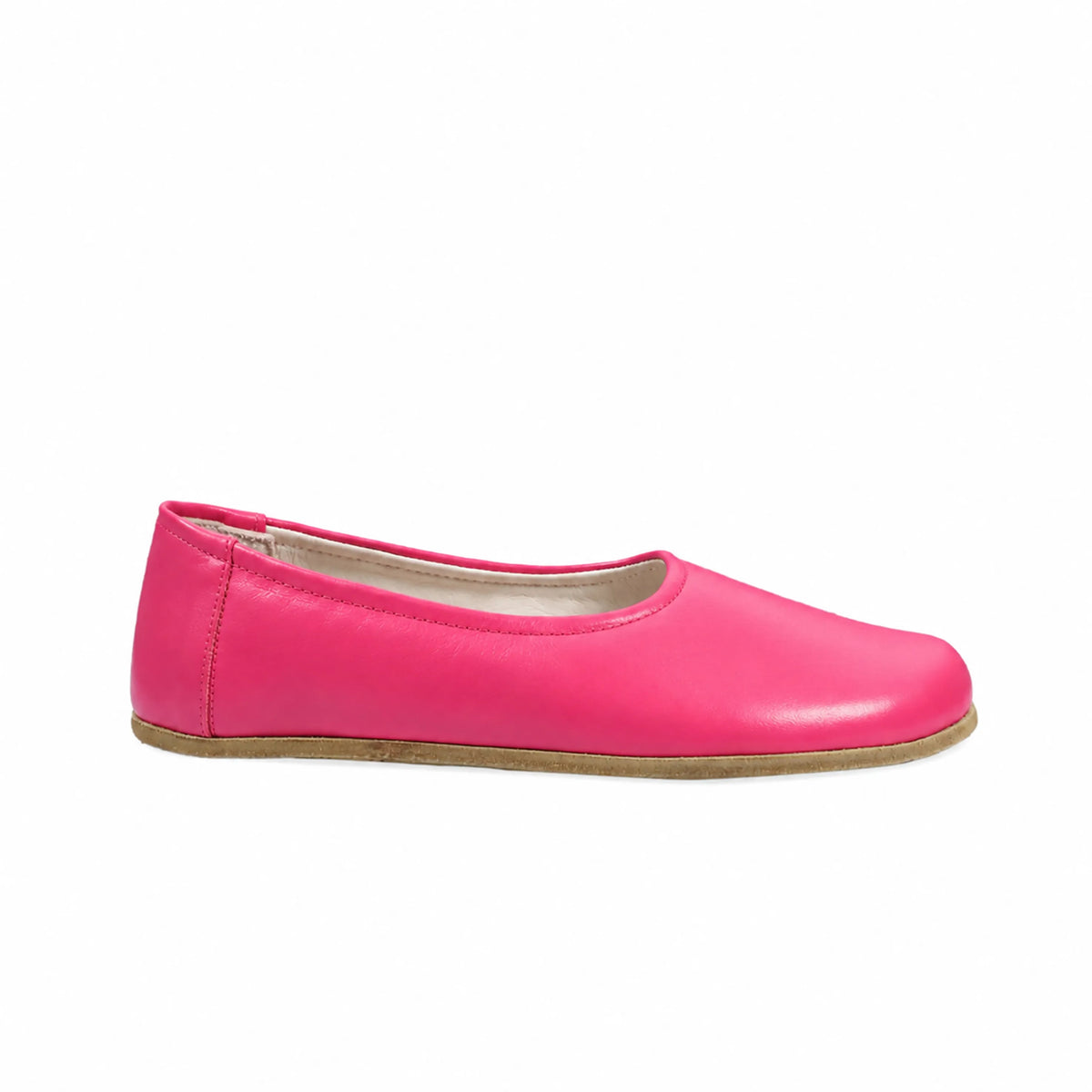 Smooth Barefoot Ballet Shoes – Classic Sole — Leather Sole – Fuscia