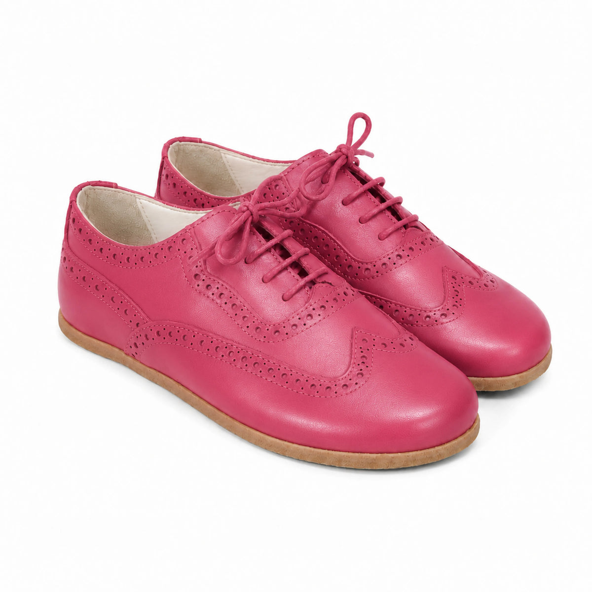 Smooth Barefoot Moccasin Shoes – Classic Sole — Leather Sole – Fuscia