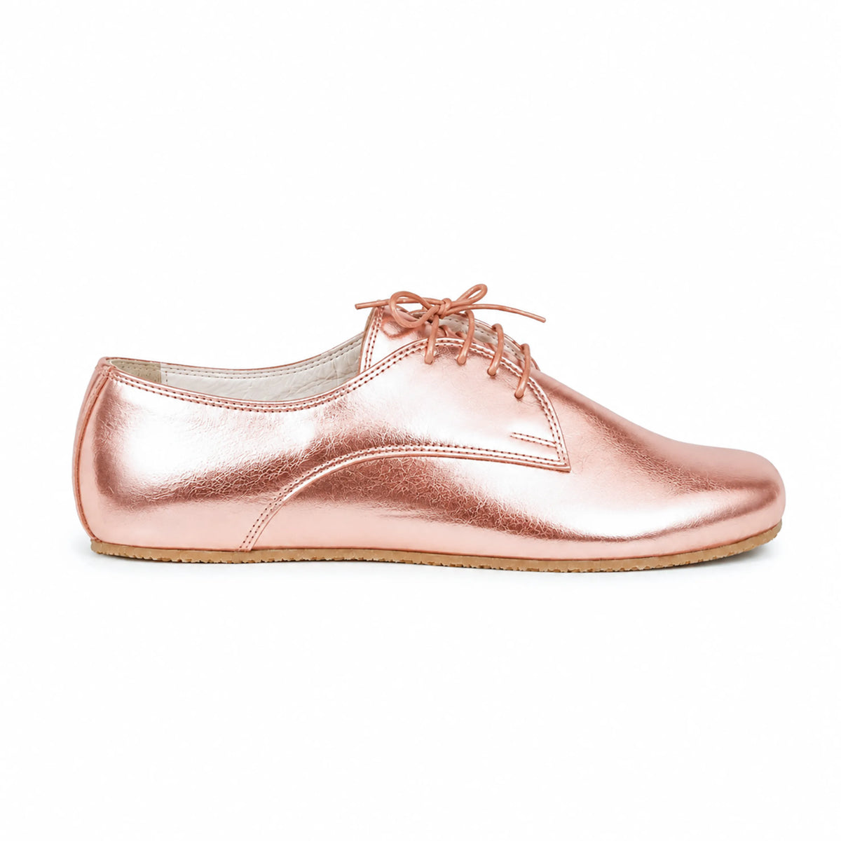 Bright Barefoot Oxford Shoes – Rubber Sole – Rose Gold