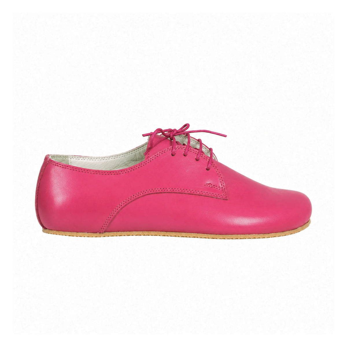 Smooth Barefoot Oxford Shoes – Rubber Sole – Fuscia