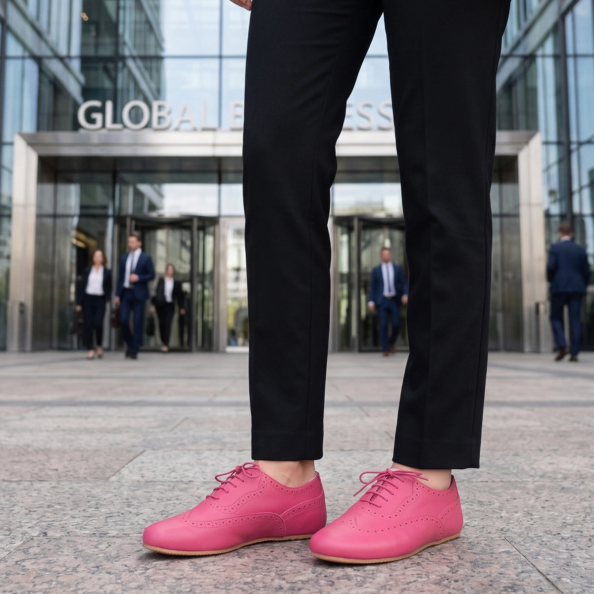 Smooth Barefoot Moccasin Shoes – Rubber Sole – Fuscia