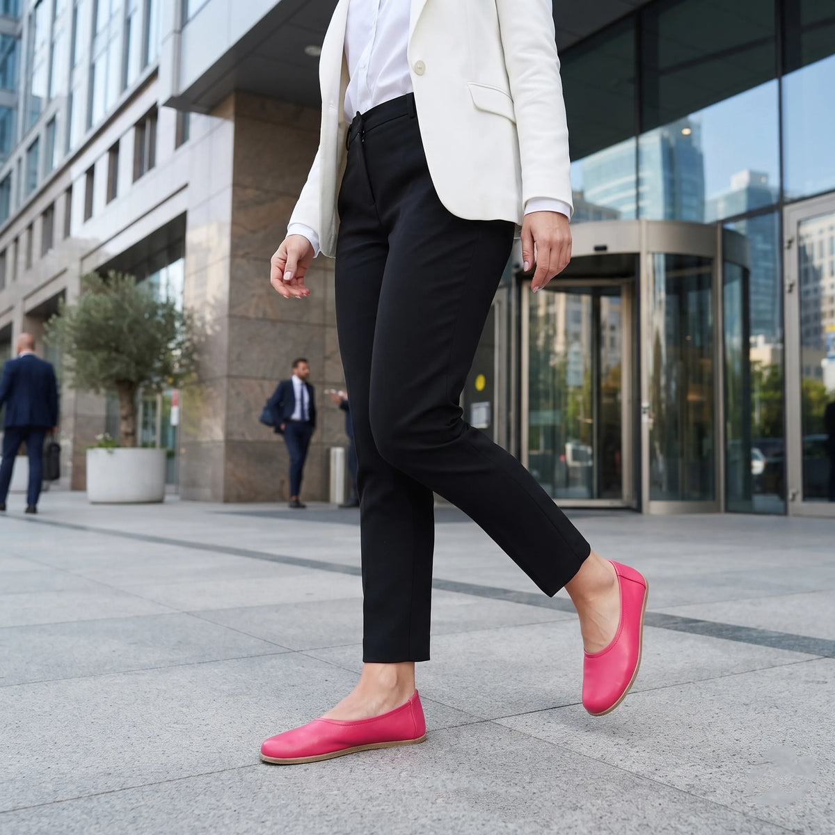 Smooth Barefoot Ballet Shoes – Classic Sole — Leather Sole – Fuscia