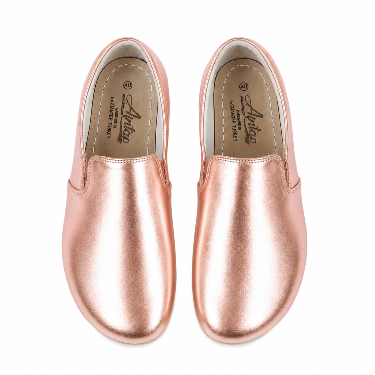 Bright Barefoot Slip-On Shoes – Rubber Sole – Rose Gold