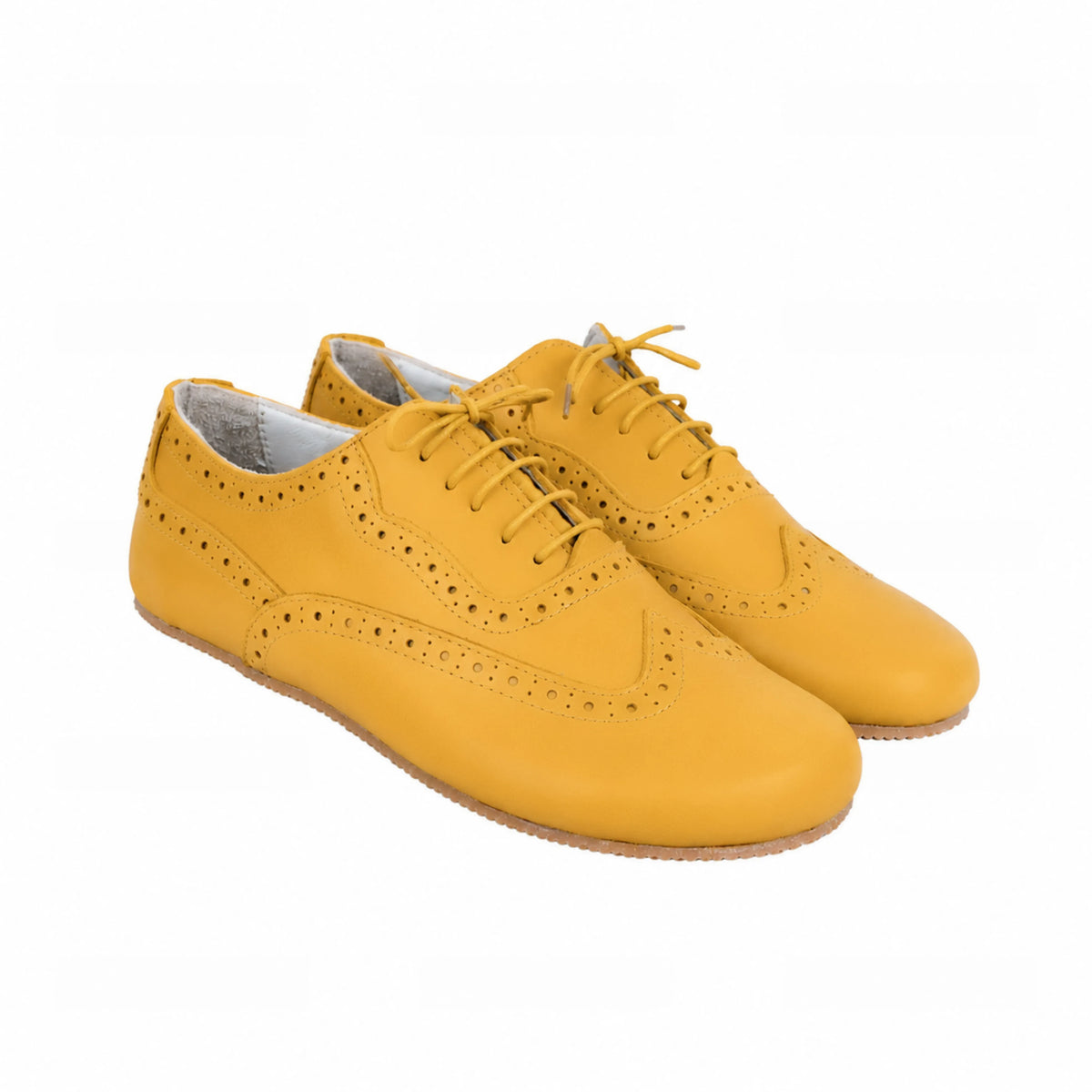 Smooth Barefoot Moccasin Shoes – Rubber Sole – Yellow