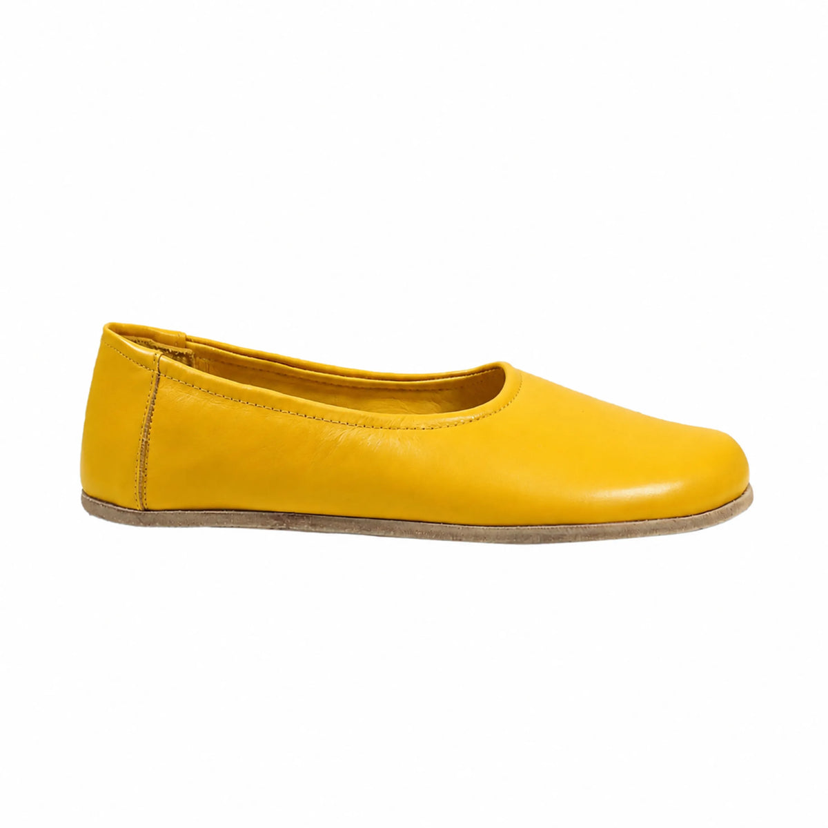 Smooth Barefoot Ballet Shoes – Classic Sole — Leather Sole – Yellow