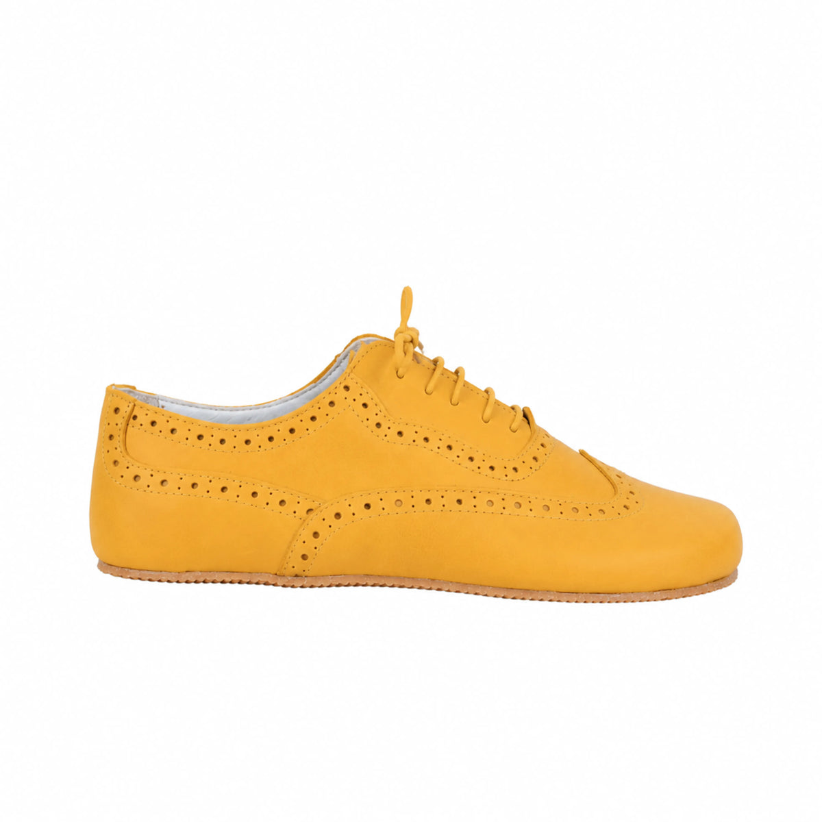 Smooth Barefoot Moccasin Shoes – Rubber Sole – Yellow