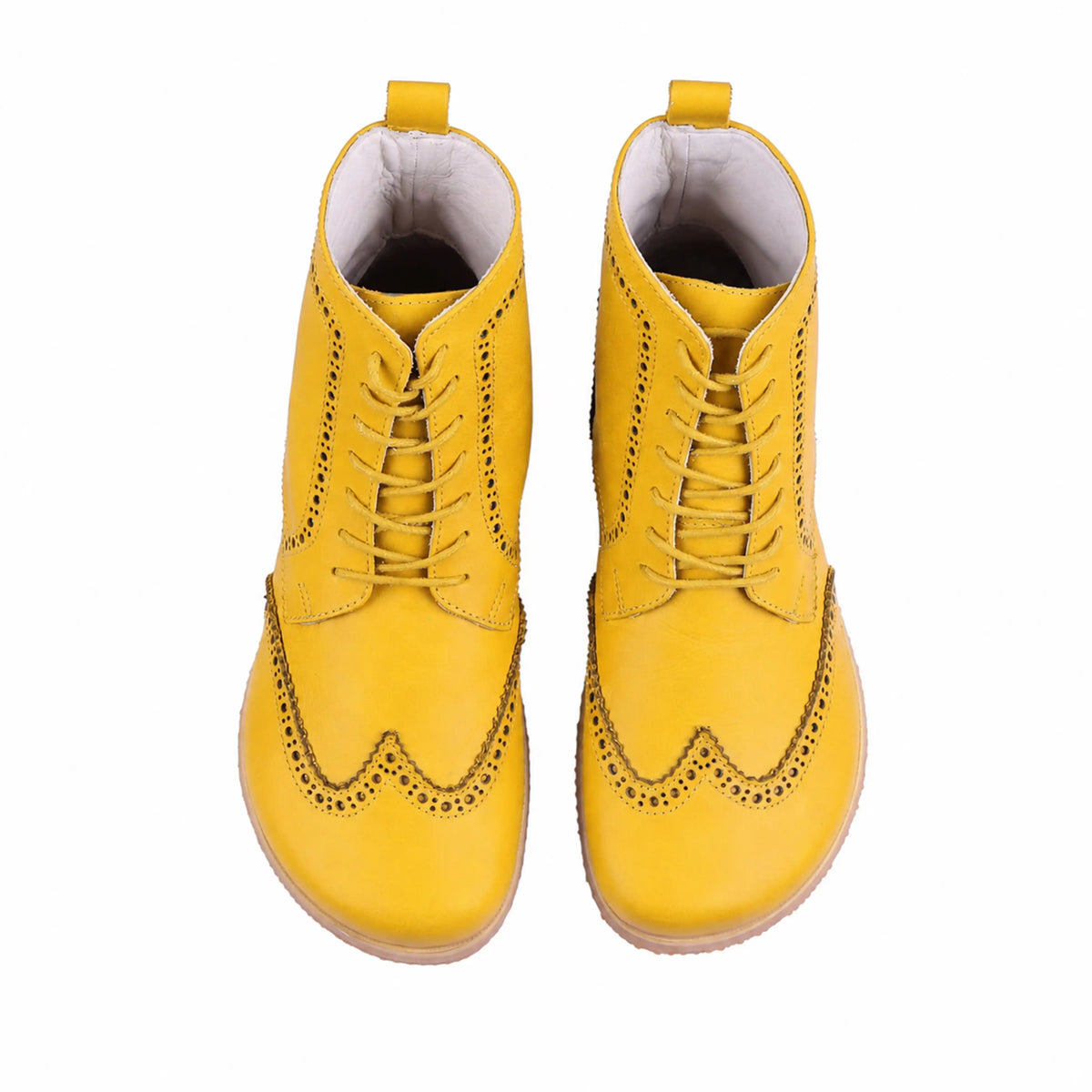 Smooth Barefoot Moccasin Boots Shoes – Eva Outsole – Yellow
