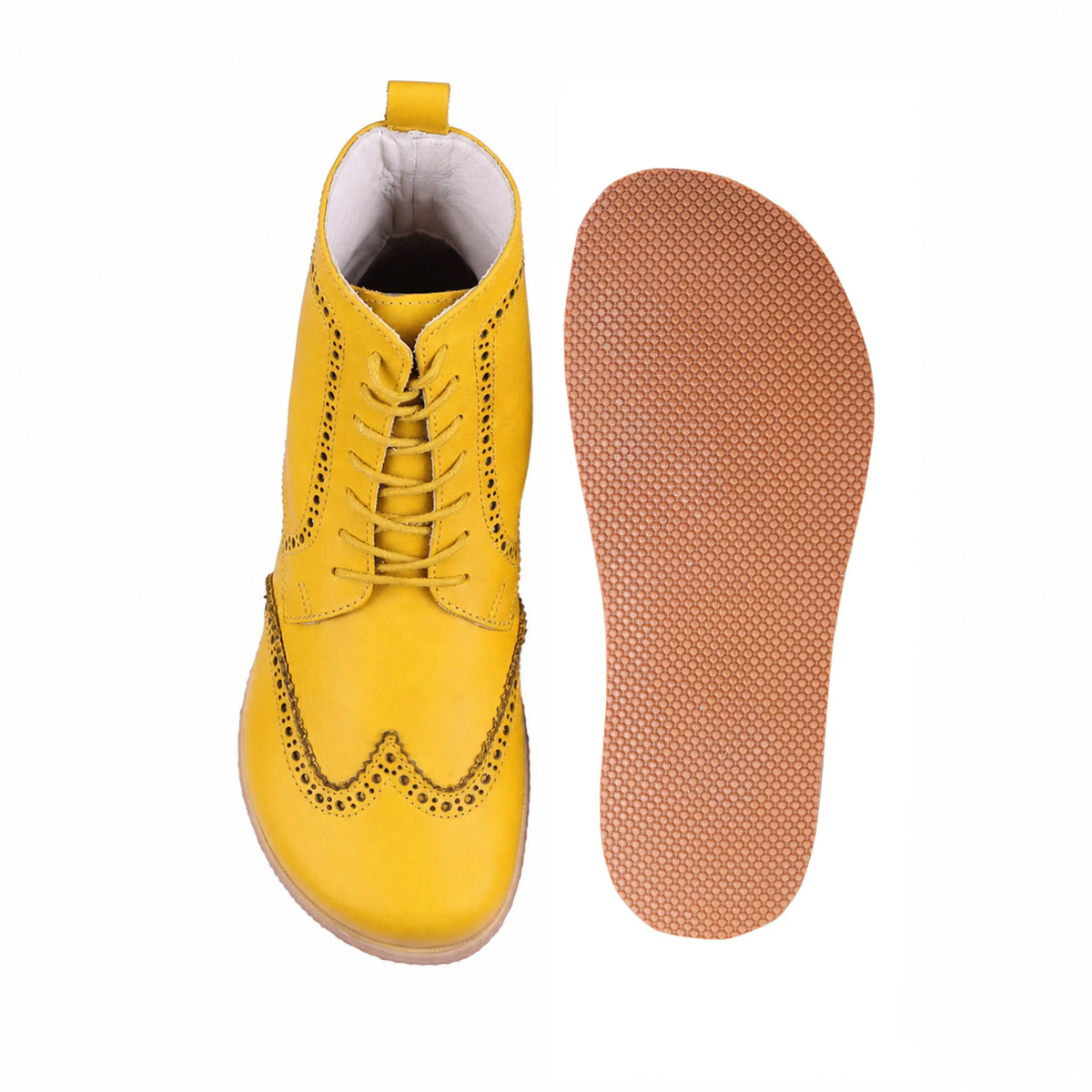 Smooth Barefoot Moccasin Boots Shoes – Eva Outsole – Yellow