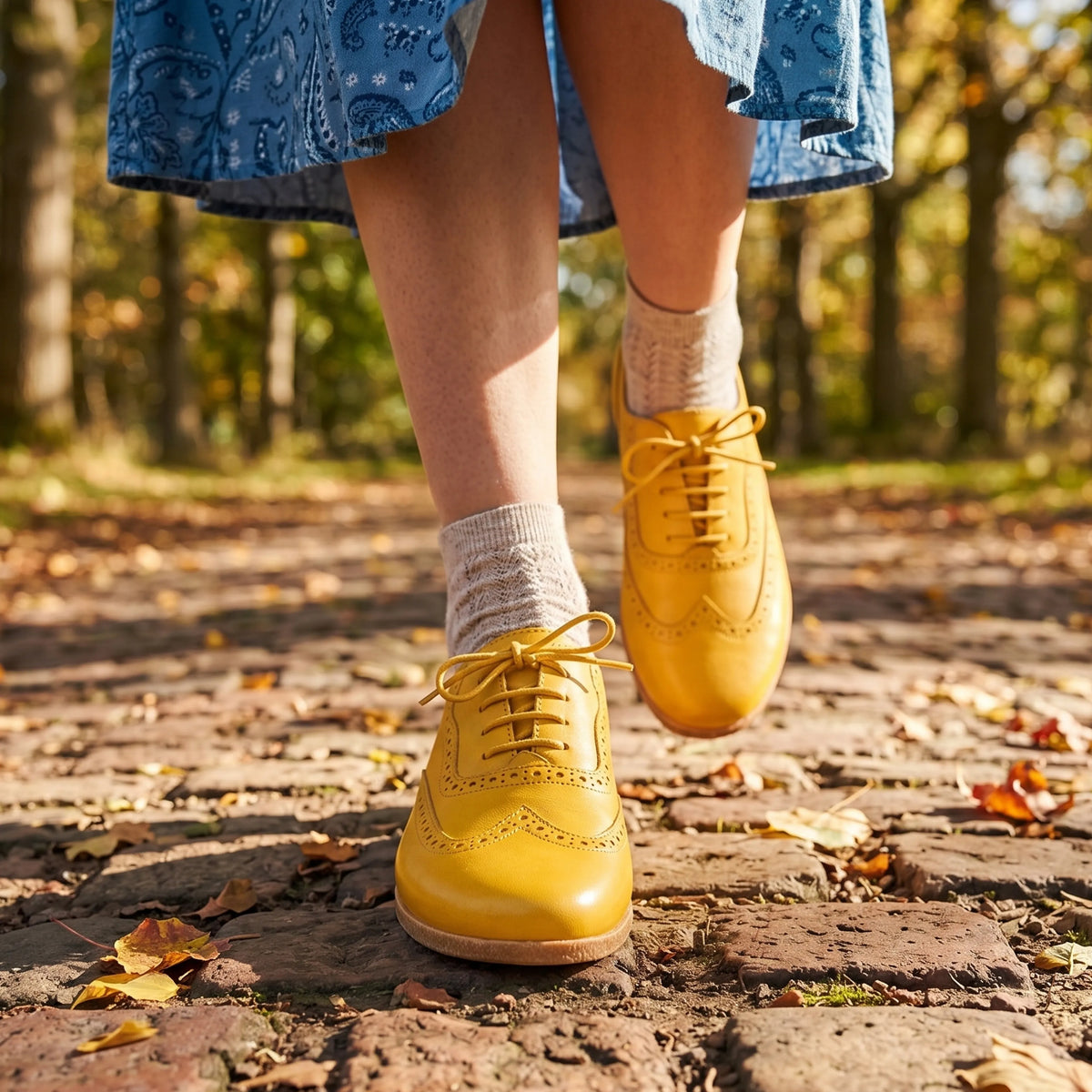 Smooth Barefoot Moccasin Shoes – Classic Sole — Leather Sole – Yellow