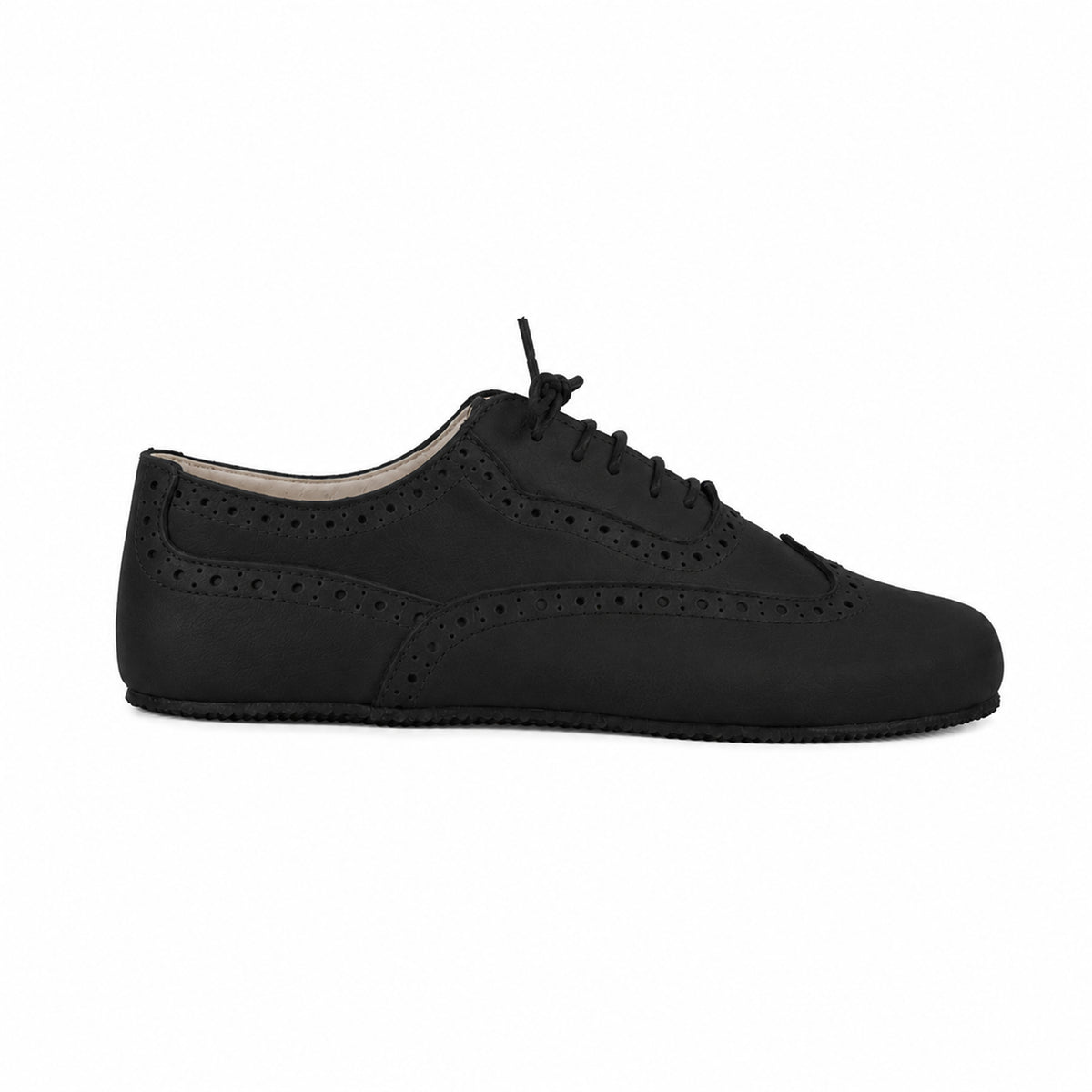 Crazy Barefoot Moccasin Shoes – Rubber Sole – Black