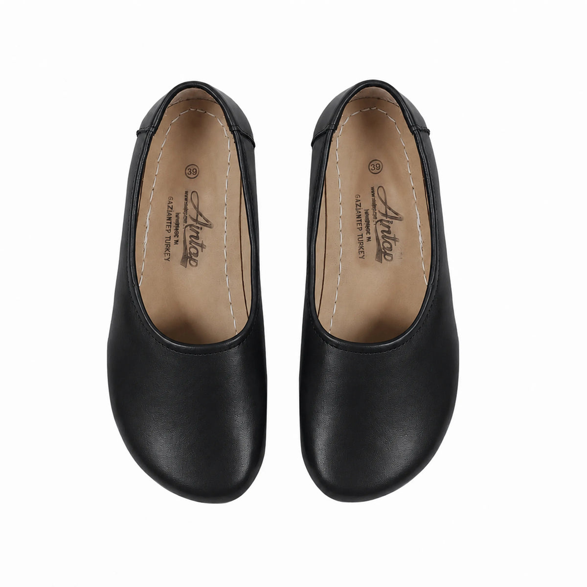 Smooth Barefoot Ballet Shoes – Rubber Sole – Black