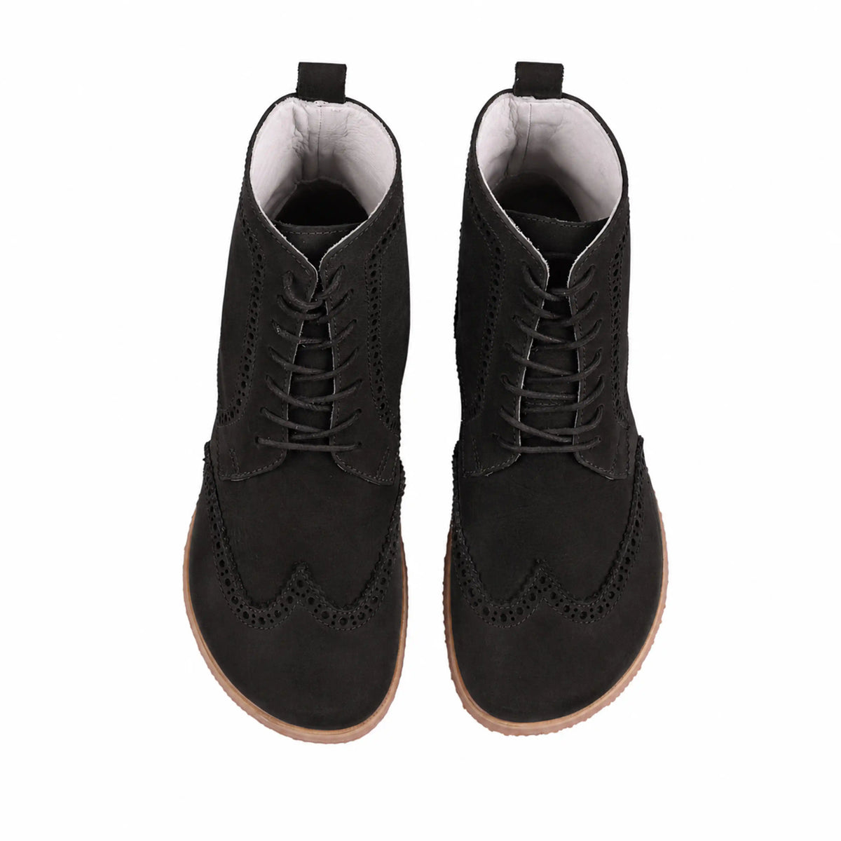 Nubuck Barefoot Moccasin Boots Shoes – Eva Outsole – Black