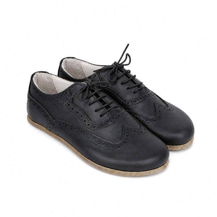 Crazy Barefoot Moccasin Shoes – Classic Sole — Leather Sole – Black