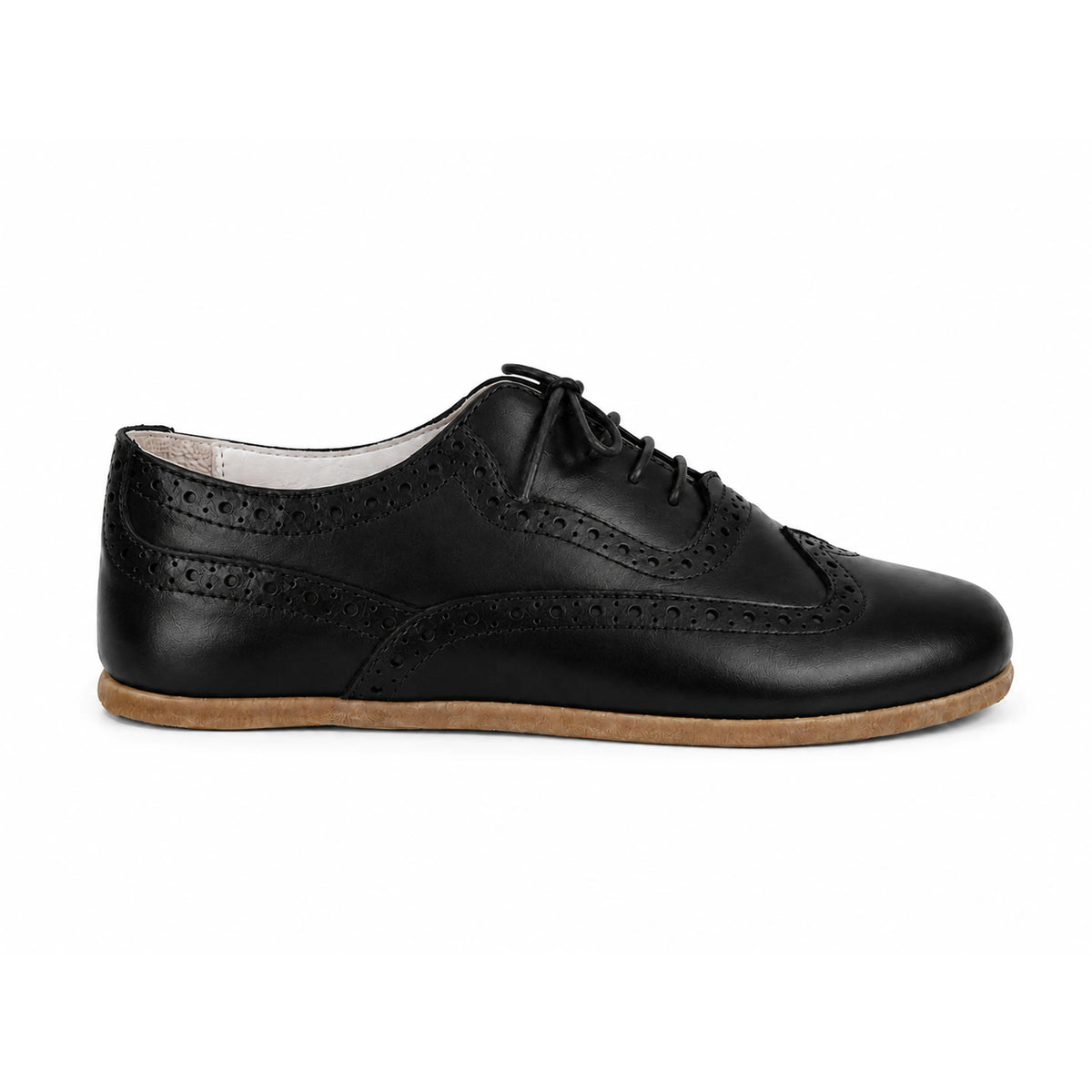 Smooth Barefoot Moccasin Shoes – Classic Sole — Leather Sole – Black