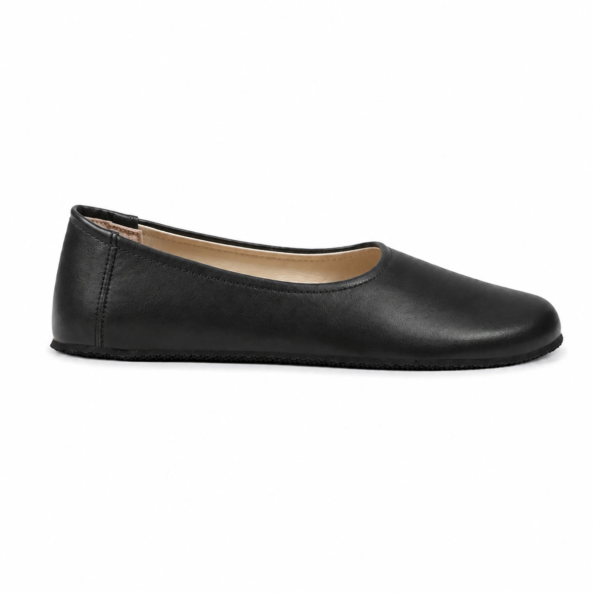 Smooth Barefoot Ballet Shoes – Rubber Sole – Black