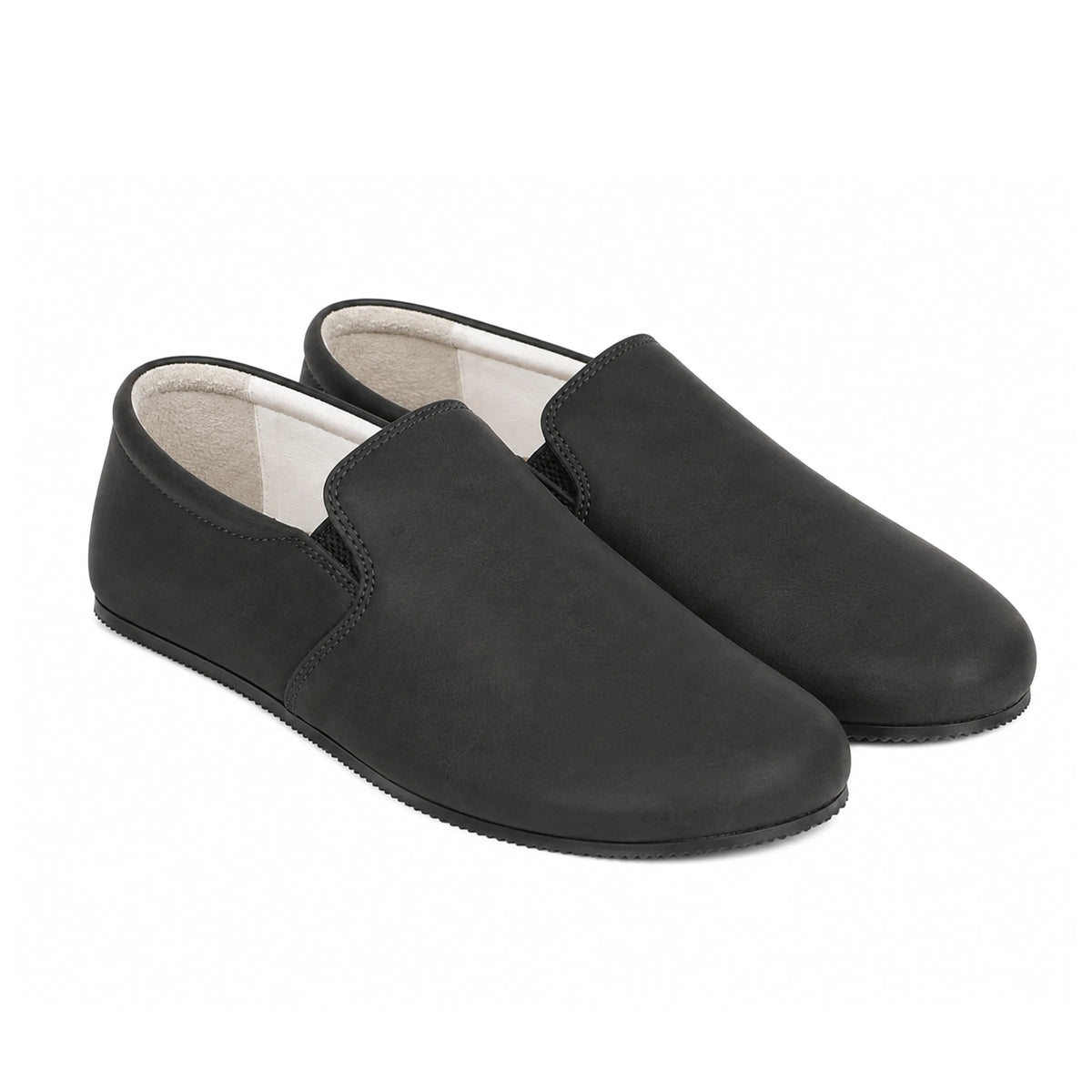 Crazy Barefoot Slip-On Shoes – Rubber Sole – Black
