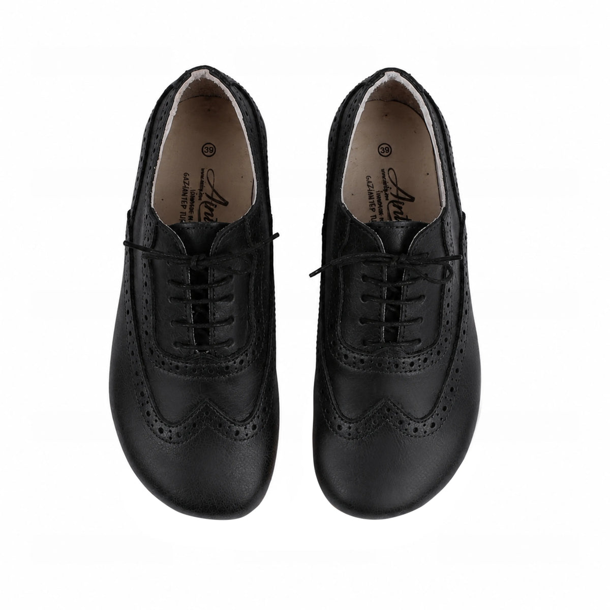 Smooth Barefoot Moccasin Shoes – Rubber Sole – Black