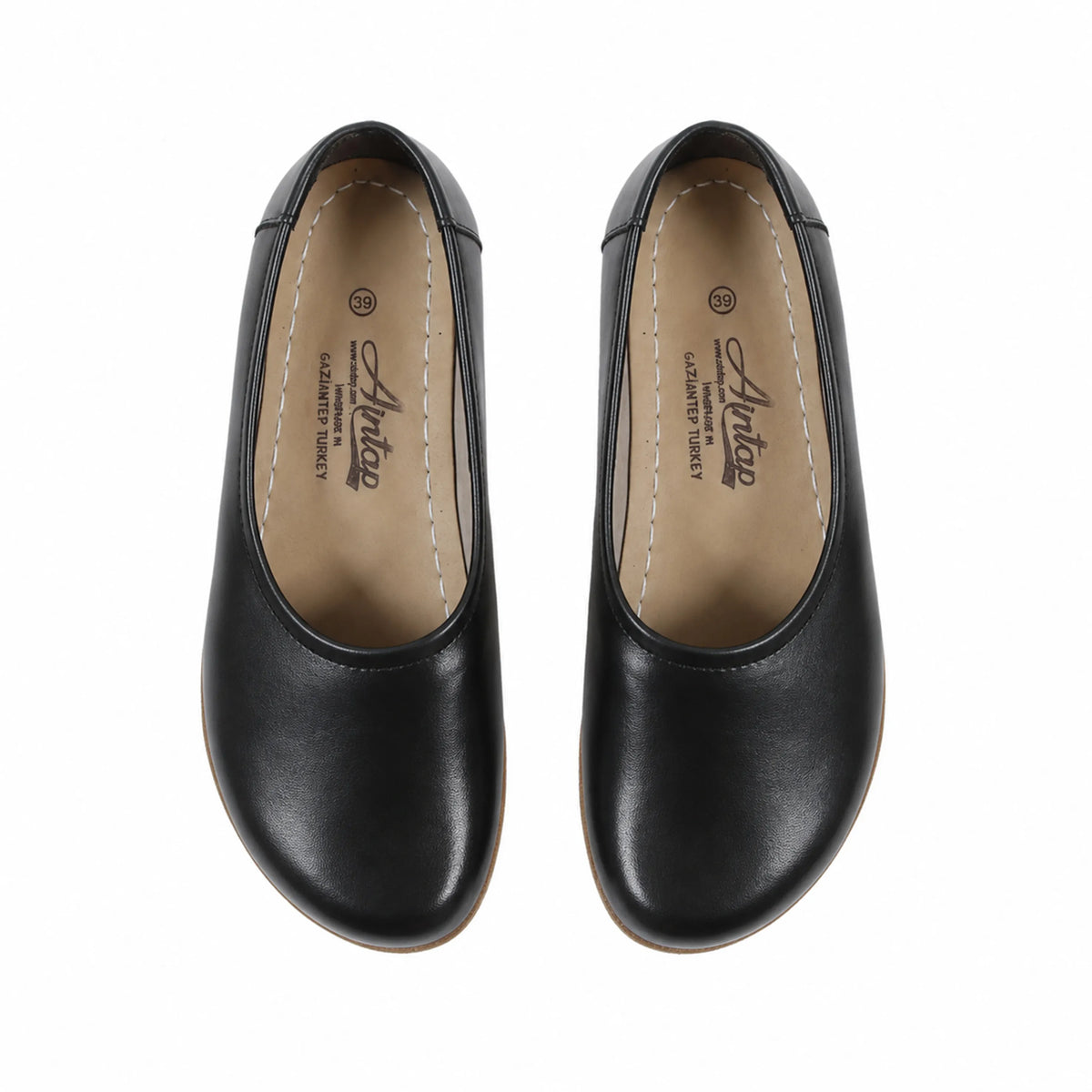 Smooth Barefoot Ballet Shoes – Classic Sole — Leather Sole – Black