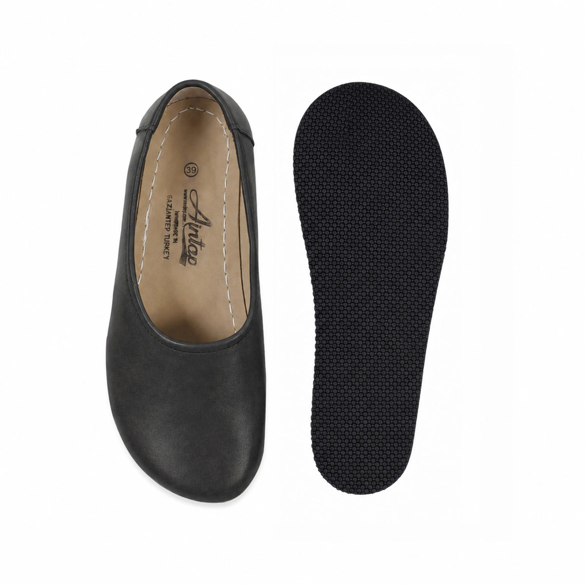 Crazy Barefoot Ballet Shoes – Rubber Sole – Black