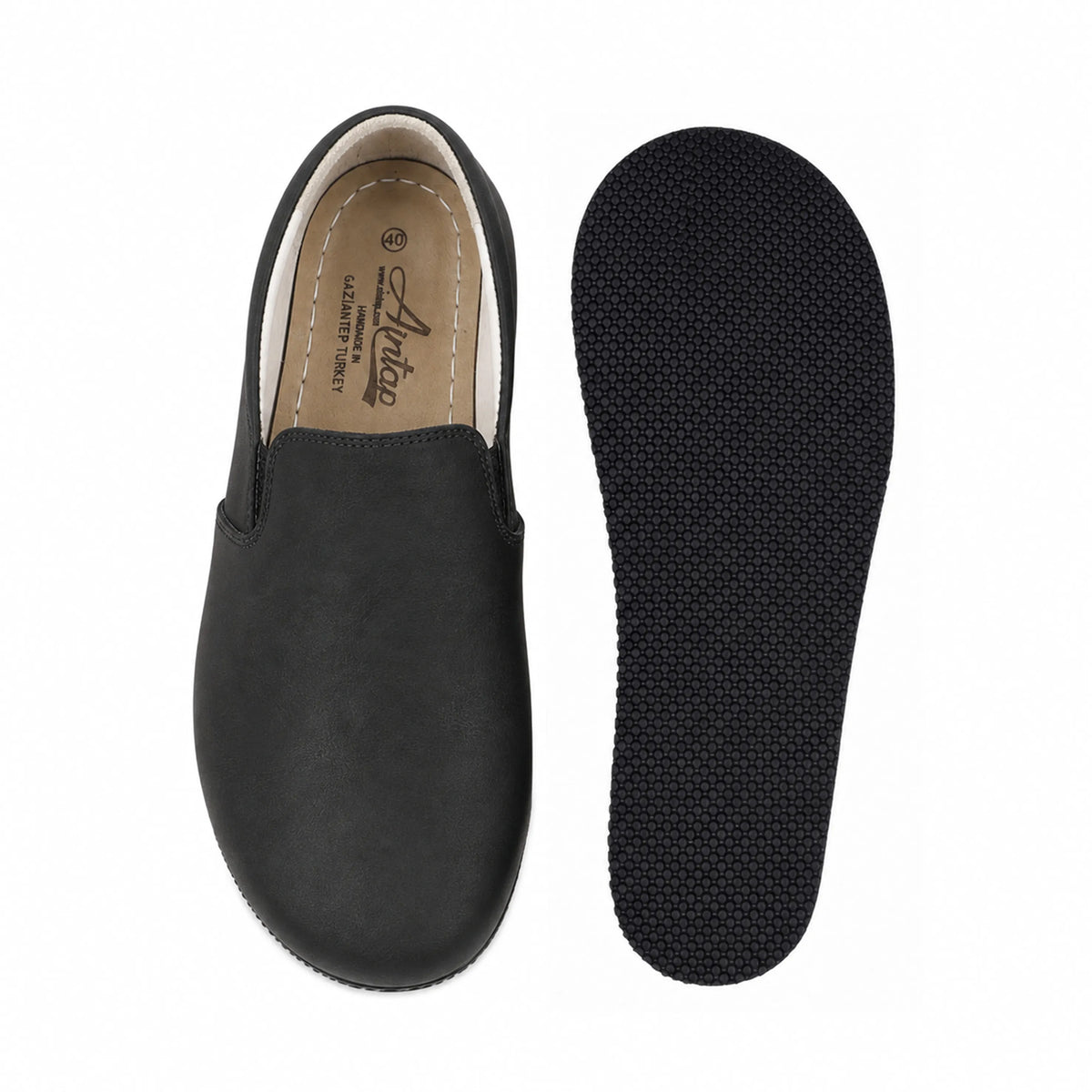 Crazy Barefoot Slip-On Shoes – Rubber Sole – Black