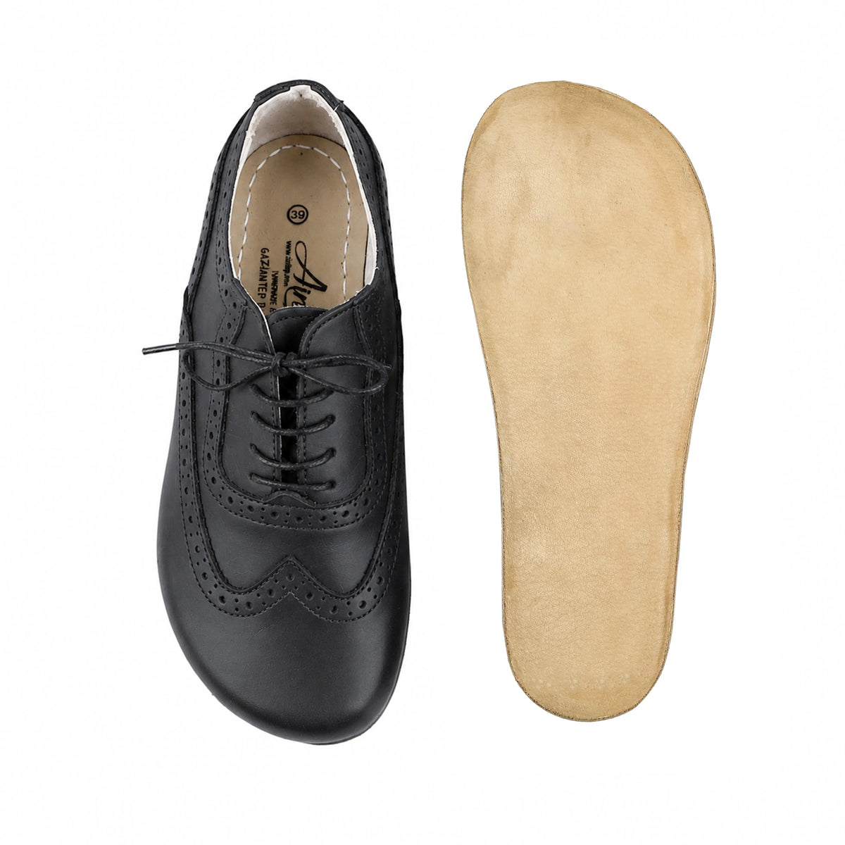 Crazy Barefoot Moccasin Shoes – Classic Sole — Leather Sole – Black