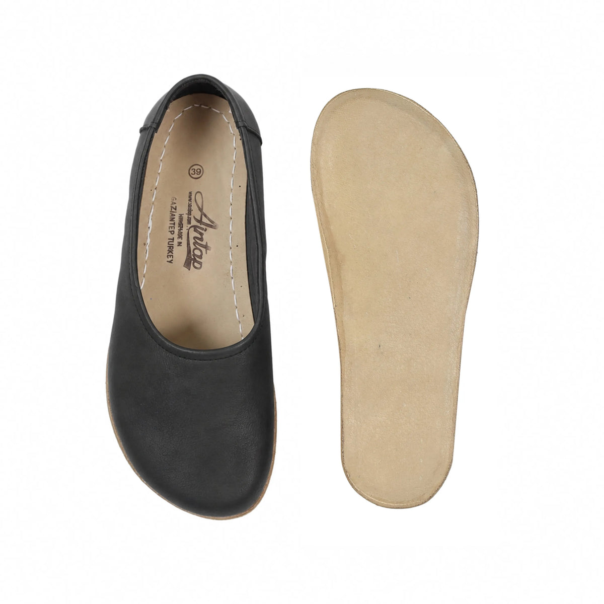 Crazy Barefoot Ballet Shoes – Classic Sole — Leather Sole – Black
