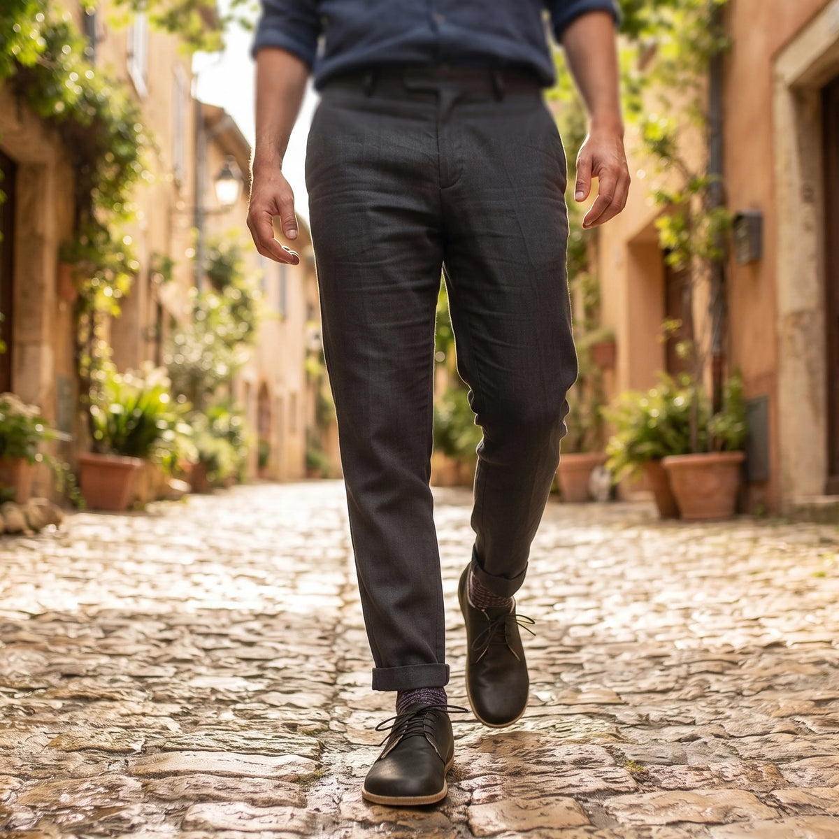 Crazy Barefoot Oxford Shoes — Leather Sole – Black